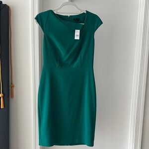 NWT Ann Taylor Green Midi Dress